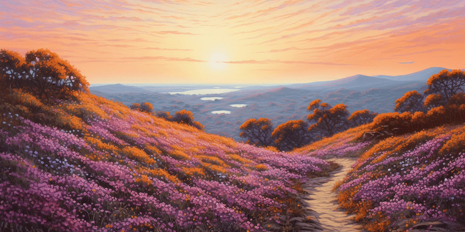 A scenic path through a landscape representing the journey through Briefing 101